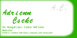 adrienn cseke business card